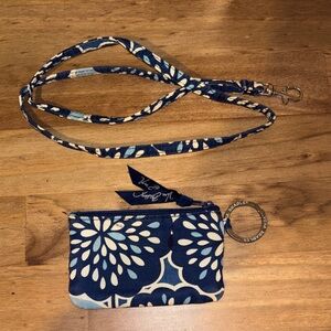 Vera Bradley wallet and lanyard
